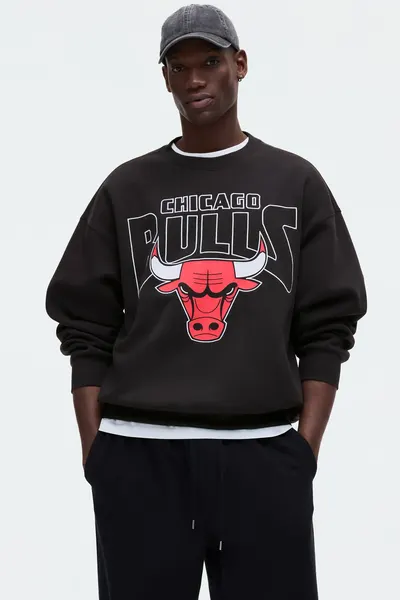 Толстовка с принтом Oversized Fit