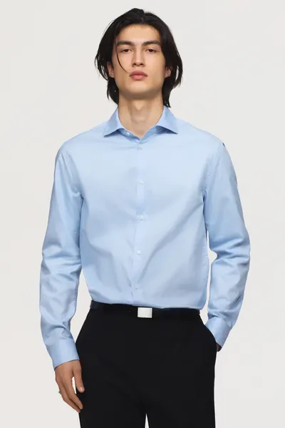 Хлопковая рубашка Slim Fit
