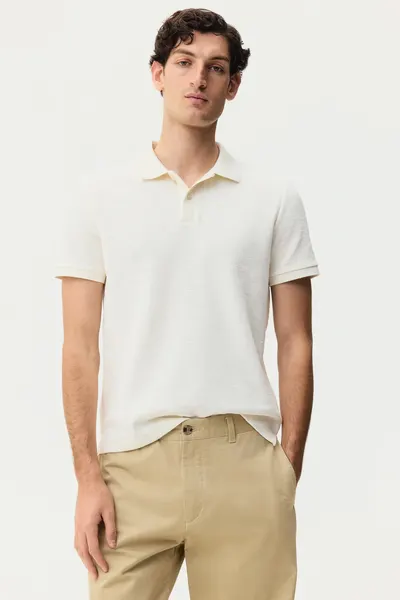 Рубашка-поло с вышивкой Slim Fit